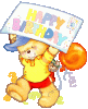 Geburtstag, Teddy mit Schild.gif