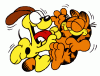garfield_being_tickled_by_odie.gif