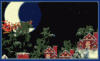 weihnachtsmann mond schlitten.gif