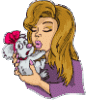 frau & katze.gif