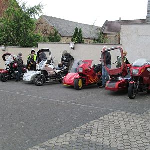 Ausfahrt mit dem Motorrad-Gespannfahrer-Stammtisch